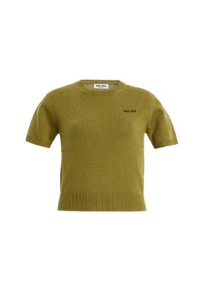 Miu Miu Cropped Cashmere Sweater - Moda Operandi