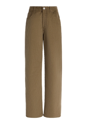 Róhe Relaxed Cotton-Corduroy Trousers - Moda Operandi