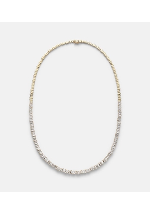 Suzanne Kalan 18kt gold tennis necklace with diamonds