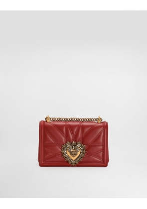 Dolce & Gabbana Medium Devotion Shoulder Bag - Woman Shoulder And Crossbody Bags Red Leather Onesize