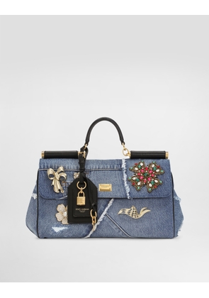 Dolce & Gabbana My Sicily Denim Handbag - Woman Handbags Multi-colored Onesize
