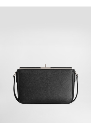 Dolce & Gabbana Marlene Alpine Calfskin Crossbody Bag - Man Crossbody Bags Black Onesize