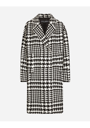 Dolce & Gabbana Oversize Houndstooth Coat - Woman Coats And Jackets Multicolor 38