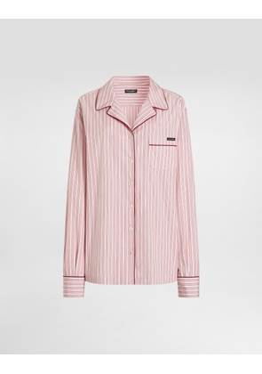Dolce & Gabbana Striped Poplin Shirt - Woman Shirts And Tops Multicolor 48