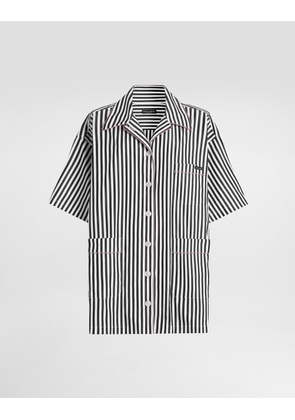 Dolce & Gabbana Striped Poplin Shirt - Woman Shirts And Tops Multicolor 48