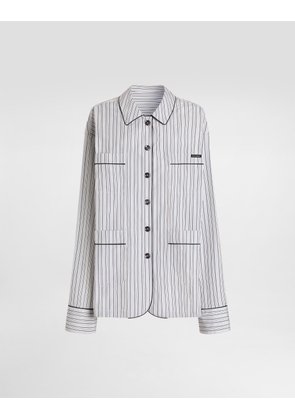 Dolce & Gabbana Vanity Striped Poplin Shirt - Woman Shirts And Tops Multi-colored 36