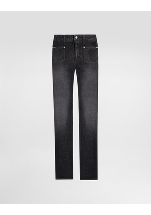 Dolce & Gabbana Flared Denim Jeans - Woman Denim And Jeans Multi-colored 46