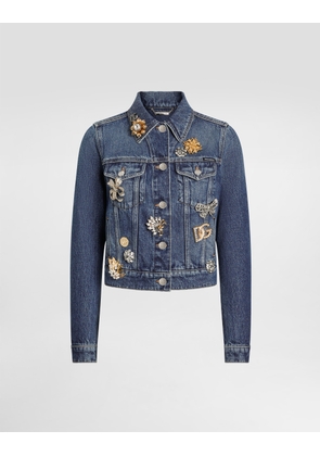 Dolce & Gabbana Denim Jacket - Woman Denim And Jeans Multi-colored 38