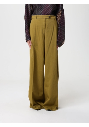 Pants DRIES VAN NOTEN Woman color Kaki