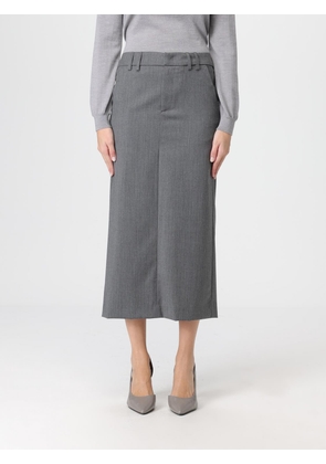 Skirt DONDUP Woman color Grey