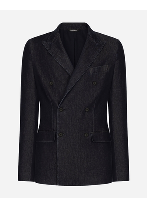 Dolce & Gabbana Double-breasted Taormina-fit Denim Jacket - Man Denim Multi-colored 50