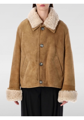Fur Coat AMI PARIS Woman color Beige