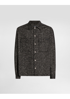 Dolce & Gabbana Wool Blend Shirt - Man Shirts Multicolor 43