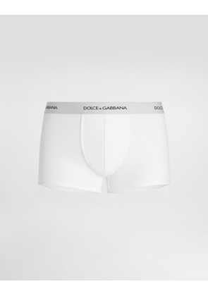 Dolce & Gabbana Cotton Jersey Regular-fit Boxers In A Pack Of Two - Man Underwear And Loungewear White Cotton 5
