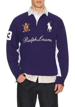 Polo Ralph Lauren Magic Fleece Big Pony Rugby Sweatshirt in Fall Royal - Royal. Size M (also in S, XL/1X).