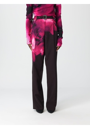 Pants VERSACE JEANS COUTURE Woman color Fuchsia