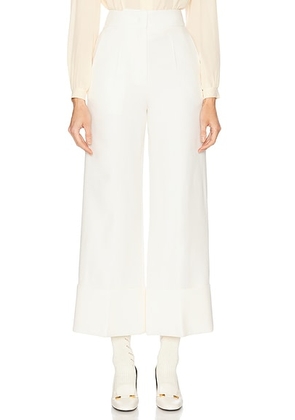 Valentino Crepe Couture Pant in Avorio - White. Size 38 (also in ).