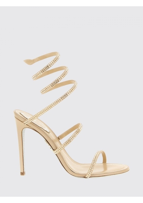 Heeled Sandal RENE CAOVILLA Woman color Beige