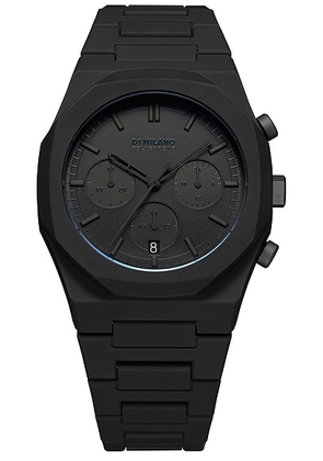 D1 Milano Polychrono 40.5mm Watch in Shadow - Black. Size all.