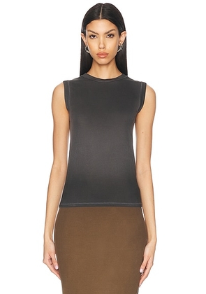 Acne Studios Etch Tank Top in Black - Charcoal. Size S (also in ).