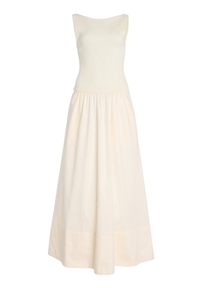 St. Agni Exclusive Knit and Cotton Maxi Dress - Moda Operandi