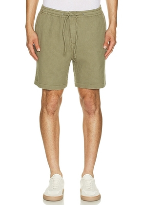 Barbour Sandwood Waffle Short in Light Moss - Olive. Size S (also in ).
