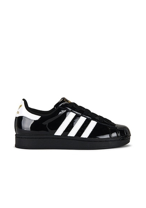 Adidas Originals Superstar II in Core Black  White  & Gold Metallic - Black. Size 6.5 (also in 7, 7.5, 8, 8.5).