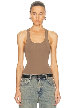 Entire Studios Compressed Bodysuit in Tan - Tan. Size S (also in XS).