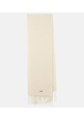 Jacquemus Carro alpaca, mohair, and wool-blend scarf