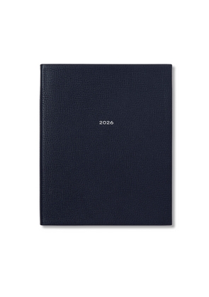 Smythson 2026 Portobello Weekly Vertical Diary In Ludlow In Navy