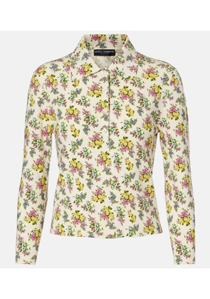 Dolce&Gabbana Floral polo shirt