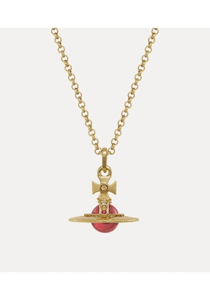 Vivienne Westwood New Tiny Orb Pendant Necklace Gold Cubic Zirconia Women