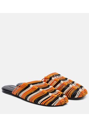 Farm Rio Leather slides