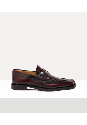 Vivienne Westwood Tuesday Coin Loafer Brushed Leather Oxblood 8-42 Men