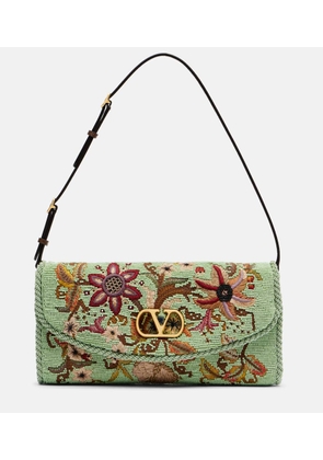 Valentino Garavani Devain Small beaded floral shoulder bag
