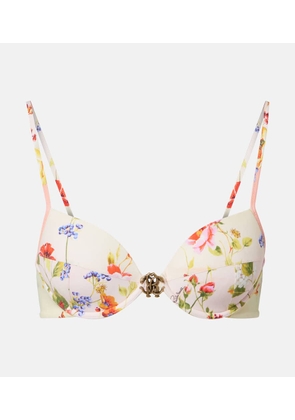 Roberto Cavalli Printed bikini top