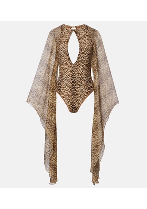 Roberto Cavalli Open-back swimsuit