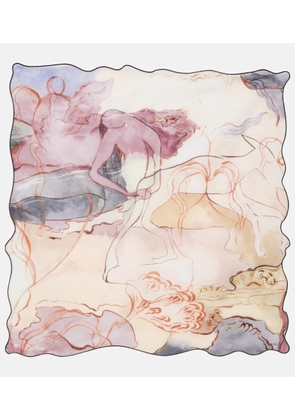 Lemaire Printed cotton scarf