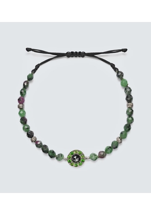 Ileana Makri Orbit 9kt white gold (375/1000) and sterling silver (925) with gemstones