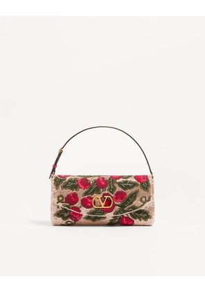 Valentino Garavani Valentino Garavani DeVain Embroidered Small Shoulder Bag Woman MULTICOLOUR UNI