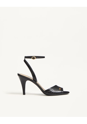 Valentino Garavani Ladycrush Kidskin Sandal 85Mm Woman BLACK 35