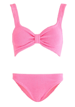 Hunza G Bonnie Crinkle Bikini - Bright Pink - One Size