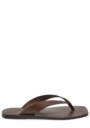 A.emery Kinto Leather Flip Flops - Brown - 40 (IT40/ UK7)