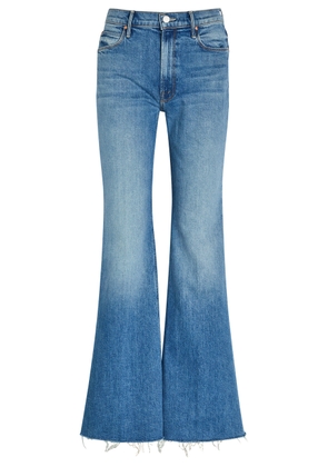 Mother The Doozy Fray Flared-leg Stretch-denim Jeans - Blue - 26 (W26 / UK8 / S)