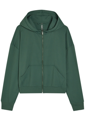 Vuori Halo Modern Hooded Stretch-jersey Sweatshirt - Green - M (UK12 / M)