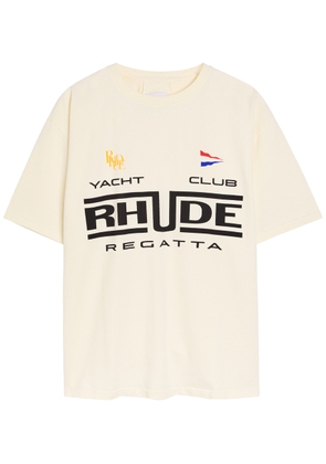 Rhude Regatta Printed Cotton T-shirt - White - M