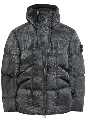 Stone Island Marbled-effect Padded Shell Jacket - Black - L