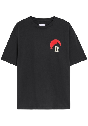 Rhude Moonlight Regatta Printed Cotton T-shirt - Black - S