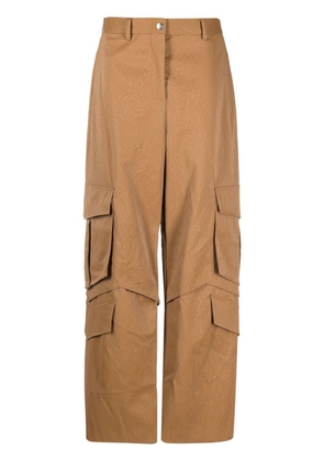 MSGM multi-pocket cargo trousers - 38 CAMEL