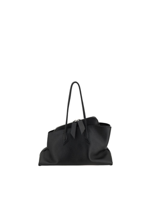 The Attico Black Calf Leather Bos Taurus Shoulder Bag